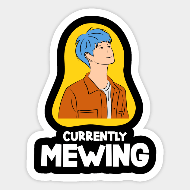 CURRENTLY MEWING Sticker by Movielovermax